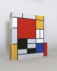Piet Mondrian2 Composition With Large Red Plane, Yellow, Black, Gray And Blue