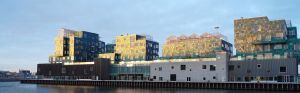 SolarLab.dk BIPV Sequins facade - Copenhagen International School