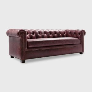 Jamie Stern Furniture Carpet Leather, Baker Leather Sofa